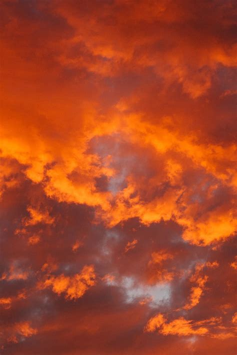 Hd Wallpaper Orange Clouds Sky Cloud Sky Orange Color Sunset