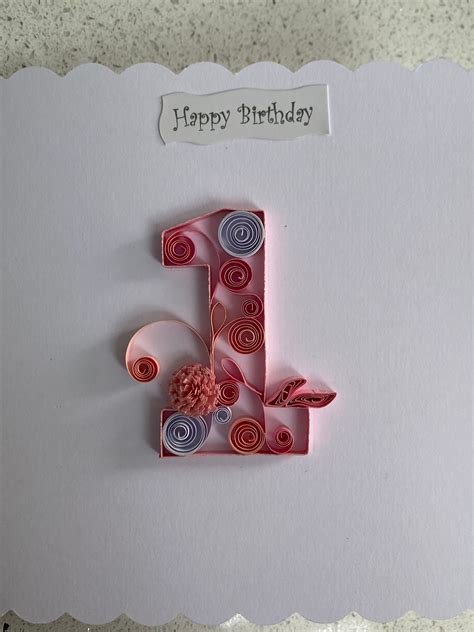 Handmade Quilled St Birthday Card Etsy