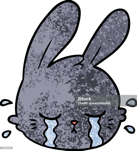 Cartoon Rabbit Face Crying Stock Illustration Download Image Now