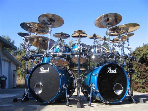 Pearl Masters Double Bass Kit Sapphire Blue Sparkle Cool Drum Kits Pinterest Pearl Drum