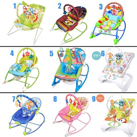 Ingenuity baby bouncer chair/rocker seat 0m infant/newborn w/ toys audrey pink. Baby Rocker Bouncer Reclining Chair Soothing Music ...