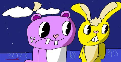 Toothy And Cuddles At Night Happy Tree Friends Amino