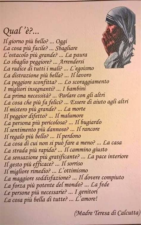 La película trata de la vida de una heroína de nuestros tiempos, una mujer cuyo amor por dios la inspiró a amarlo, y cada abandono que la providencia trajo. 446 best images about PENSIERI EMOZIONI FRASI on Pinterest