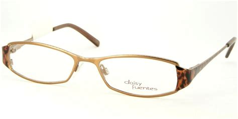 New Daisy Fuentes Rosie Gold Leopard Eyeglasses Glasses Frame