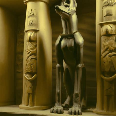anubis giger in an egyptian tomb openart