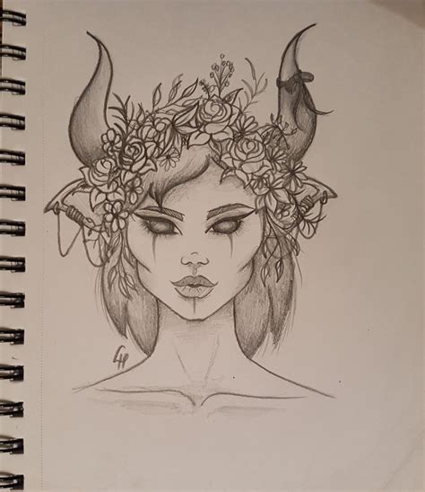 Demon Pencil Drawing At Explore Collection Of