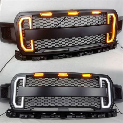 Exhaust fix is sketchy but it works. New Front Grill Grille Raptor Style for Ford F150 F-150 ...