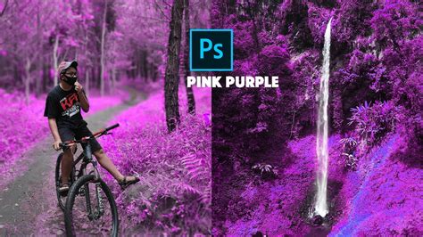 Pink Purple Color Effect Photoshop Tutorial Youtube