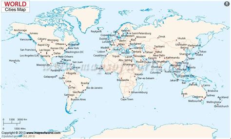 Diagram Of The World Map City Maps Map Of Major Cities Of The World 800