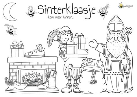 Kleurplaten Sinterklaas jufbijtje.nl Sinterklaas, Knutselen