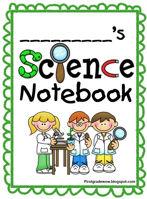 First Grade Wow Science Notebook