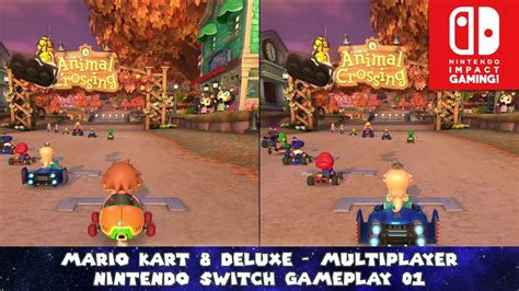 Mario Kart 8 Deluxe Multiplayer Nintendo Switch Gameplay 01 Youtube