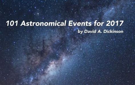 Our Free Book 101 Astronomical Events In 2017 Space Science Science