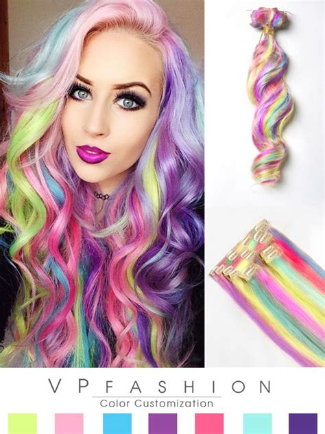 Should you get hair color for curly hair? Colorful hair extensions - VPfashion.com | Colored hair ...