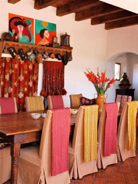 Also, the trees have been decorated with dozens of ornaments in the shape of sotol flowers, as well as ribbons and spheres painted with frets and other motifs. Spanish-Style Decorating Ideas | HGTV