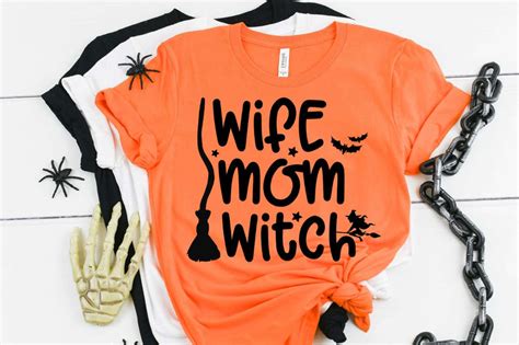 Wife Mom Witch Halloween Svg Funny Halloween Svg So Fontsy