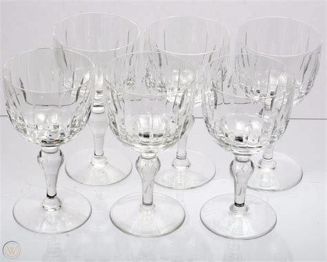 Stuart Crystal Port Wine Glasses Hampshire Cut Glass Set Of 6 English