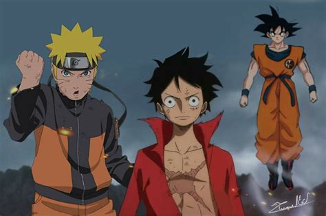 Naruto Luffy Goku Anime Crossover Anime Avatar The