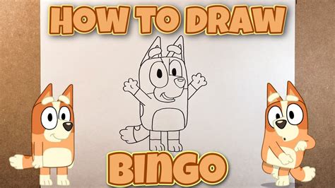 How To Draw Bingo Bluey Easy Step By Step Tutorial For Kids Youtube