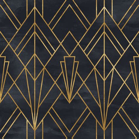 Black Geometric Pattern Peel And Stick Wallpaper