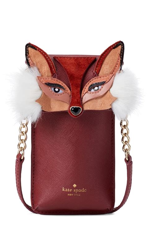 Discover the latest designer handbags, clothes & more at the kate spade outlet store online. Kate Spade Leather Fox Iphone Crossbody Bag in Red/Gold ...