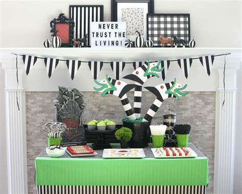 We are both huge fans of halloween and tim burton and wanted to do a monster mask costume. Beetlejuice Halloween Party Ideas | Halloween party themes ...