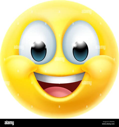 Happy Emoji Emoticon Smiley Face Immagini Vettoriali Stock Alamy