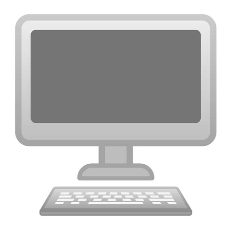 Free icons and premium icon packs. Desktop computer Icon | Noto Emoji Objects Iconset | Google