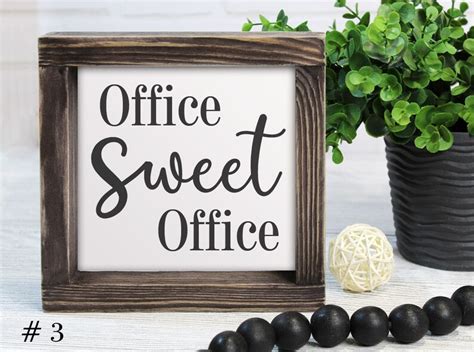 Office Sweet Office Sign Cubicle Office Decor Etsy