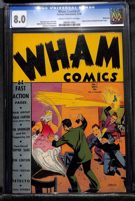 Comicconnect Wham Comics 1940 1 Cgc Vf 80
