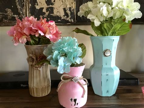 I Chalk Painted These Vases Mason Jar Diy Chalk Paint Home Crafts