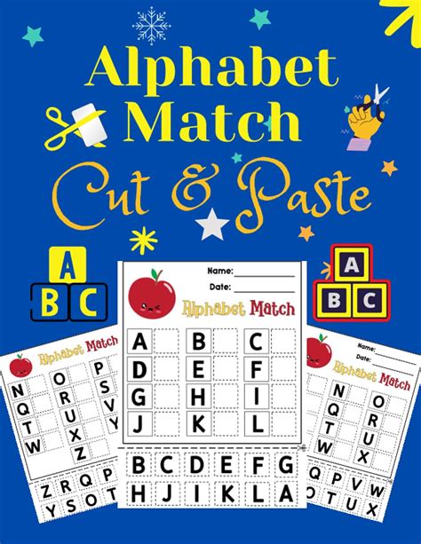 Buy Alphabet Match Cut And Paste Cut And Paste Alphabet Activities Cut