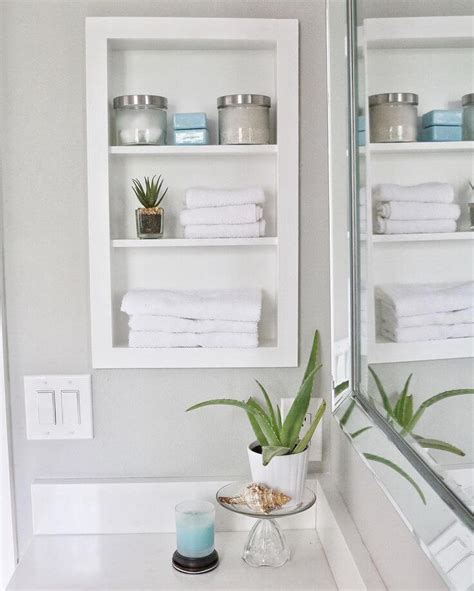 Browse a wide selection of bathroom shelves for sale in a variety of styles, colors and materials. 25 Best Built-in Bathroom Shelf and Storage Ideas for 2020
