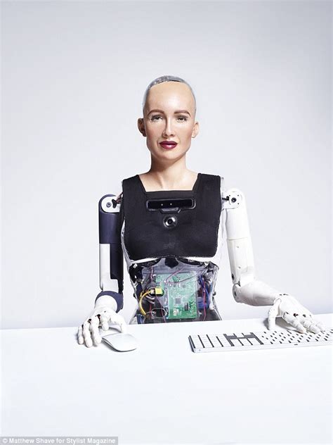 Sophia The Robot Appears On Stylist Magazine Cover Daily Mail Online