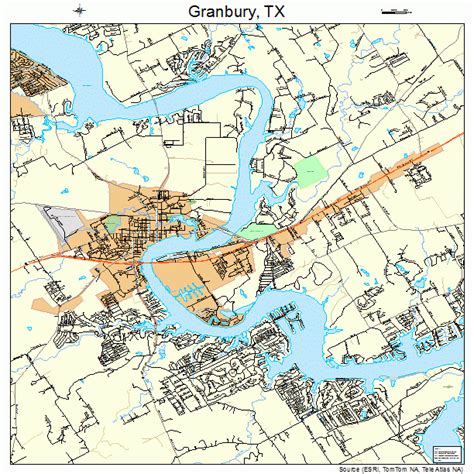 Granbury Texas Street Map 4830416