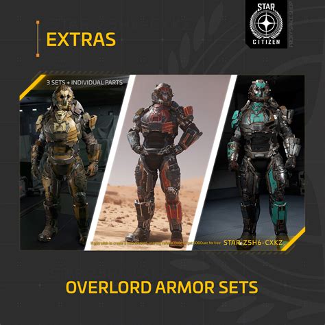 Star Citizen Overlord Armor And Helmets Complete Sets 3 Of 6 Ebay