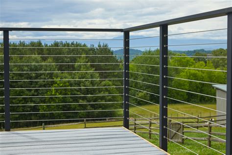 Black Cable Deck Railing Systems Raileasy Cable Railing Atlantis Rail