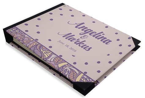Printed Hardbound Cover Guestbook For Wedding Guest Book Registry Dspgb