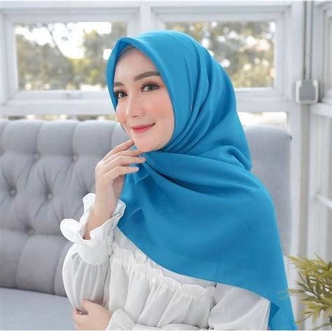 Jual Hijab Bella Square Jilbab Segi Empat Jilbab Double Hycon Shopee Indonesia