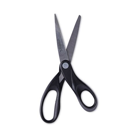 Stainless Steel Office Scissors 8 Long 375 Cut Length Black