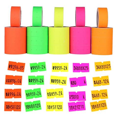 1 rolls price tag sticker pricing price tagger stickers gun labels