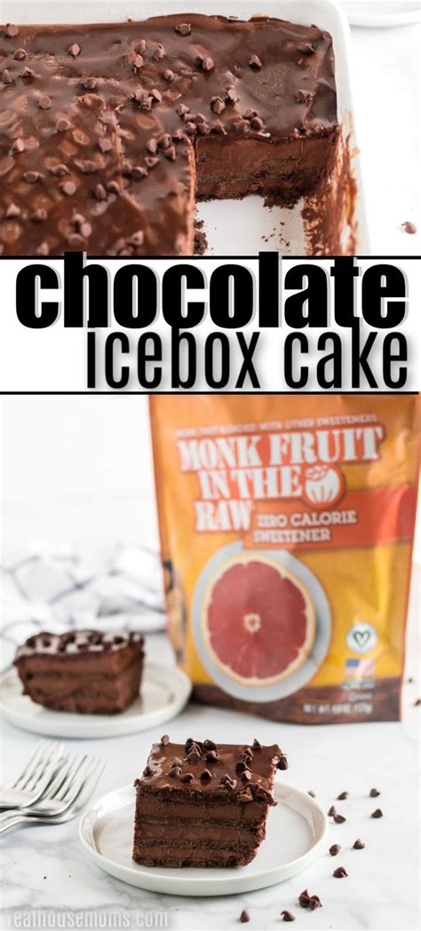 All you need to do is whip up the ingredients in a single bowl then put your desired toppings! Easy chocolate icebox cake made with Monk Fruit In The Raw ...