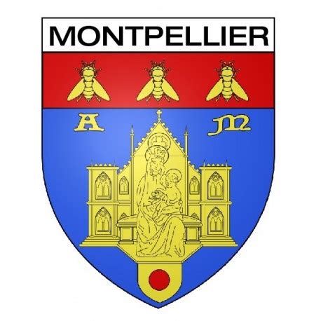 Okzitanien (französisch occitanie, okzitanisch occitània. Écusson blason Montpellier - Autocollants et stickers