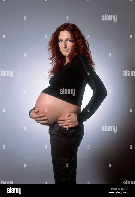 Bellies Belly Model Released Portrait Portraits Pregnant Woman Red