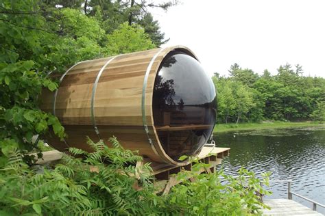 Panoramic Barrel Sauna Glamping Innovations