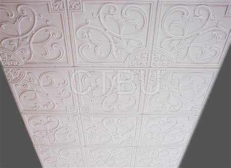 Plastic Glue Up Drop In Decorative Ceiling Tiles Ceiling