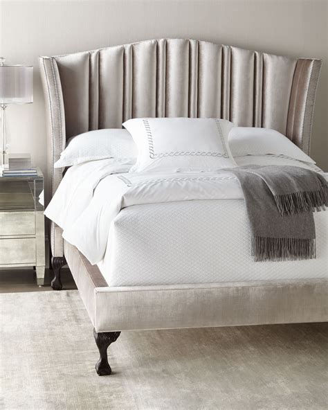 Haute House Eastwood Channel Tufted Queen Bed Neiman Marcus