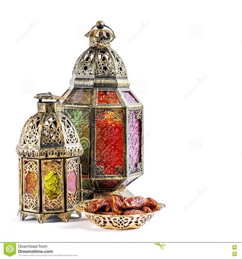 Oriental Holidays Decoration Light Lantern Ramadan Kareem Stock Photo