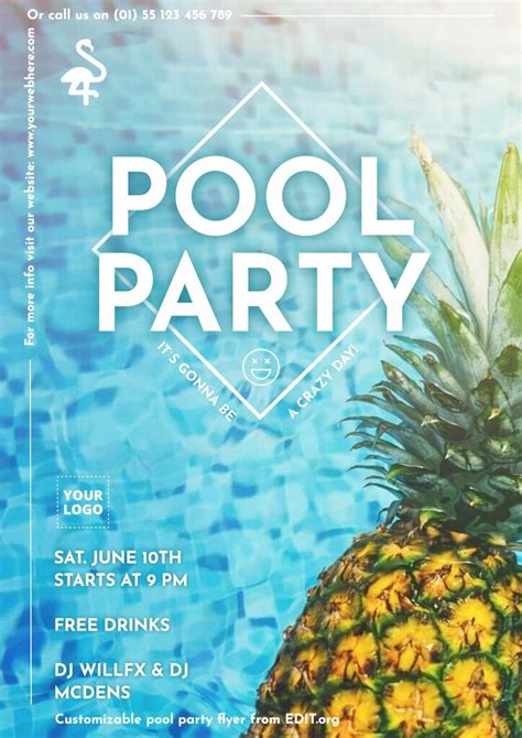 Top Pool Party Flyer Templates Publisher Flyer Tem Vrogue Co