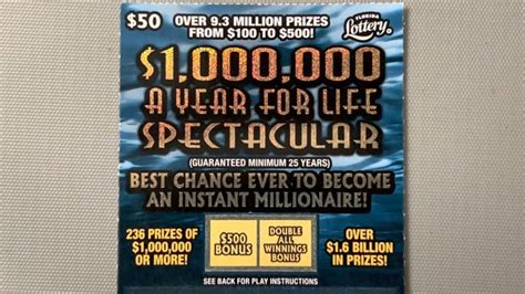 1000000 A Year For Life Spectacular Scratch Off Win From The Florida Lotttery Youtube